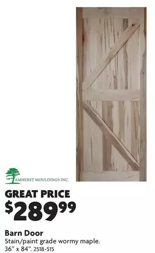 Home Hardware Barn door offer