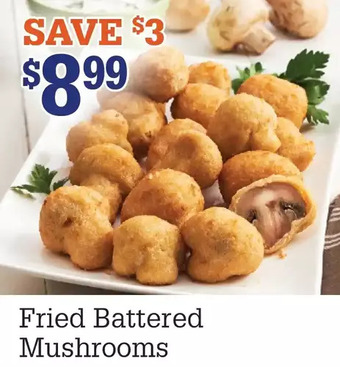 M & M Food Market Fried battered mushrooms offer