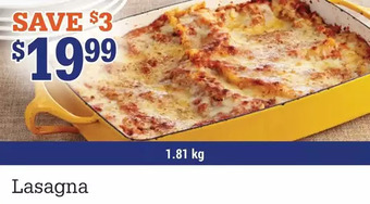 M & M Food Market Lasagna offer