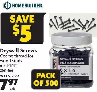Home Hardware Drywall screws offer