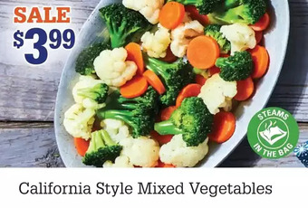 M & M Food Market California style mixed vegetables offer