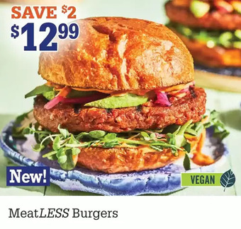 M & M Food Market Meatless burgers offer