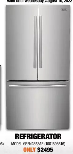 Home Depot Frigidaire gallery refrigerator offer