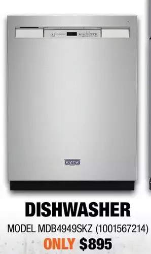 Home Depot Maytag dishwasher offer