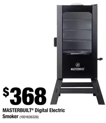 Home Depot Masterbuilt digital electric smoker offer