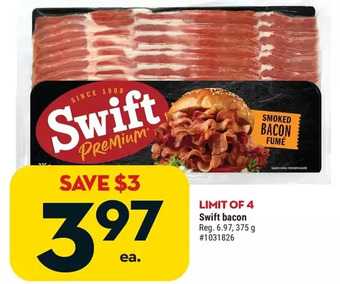 Giant Tiger Swift bacon offer
