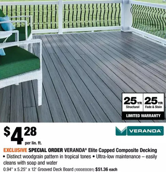 Veranda elite capped composite decking