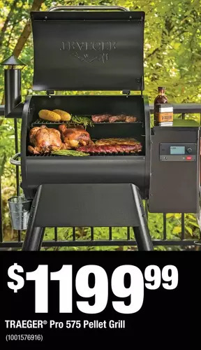 Home Depot Traeger pro 575 pellet grill offer