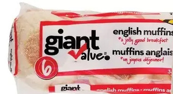 Giant Tiger Giant value english muffins offer
