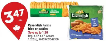 Giant Tiger Cavendish farms fries offer
