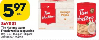 Giant Tiger Tim hortons tea offer