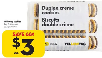 Giant Tiger Yellowtag cookies offer