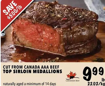 Farm Boy Top sirloin medallions offer