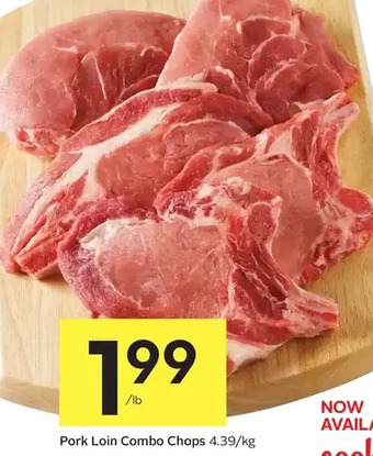Foodland Pork loin combo chops offer