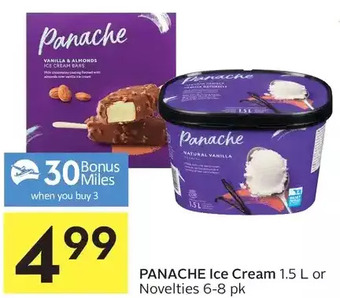 Foodland Panache ice cream or novelties offer