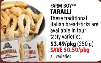 Farm Boy Farm boy taralli offer