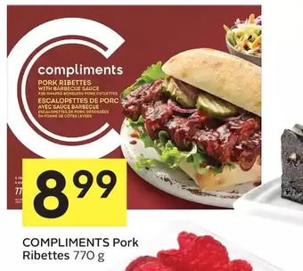 Foodland Compliments pork ribettes offer