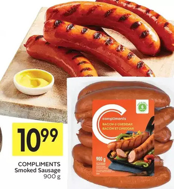 Foodland Compliments smoked sausage offer