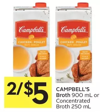 Foodland Campbell's broth or concentrated broth offer