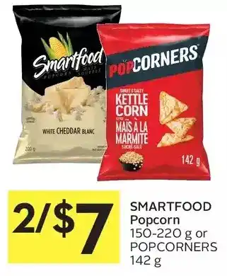 Foodland Smartfood popcorn or popcorners offer