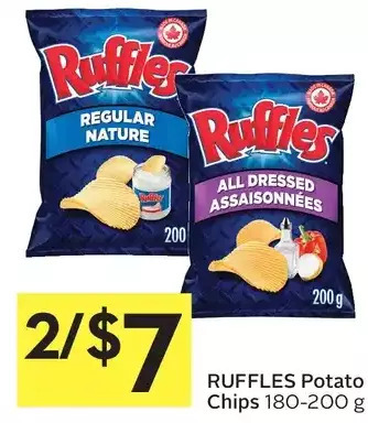 Foodland Ruffles potato chips offer