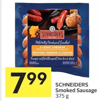 Foodland Schneiders smoked sausage offer