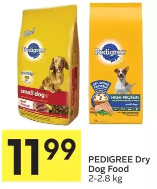 Foodland Pedigree dry dog food offer