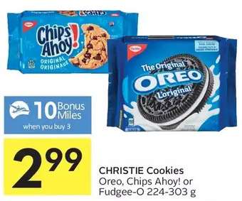 Foodland Christie cookies oreo, chips ahoy! or fudgee-o offer