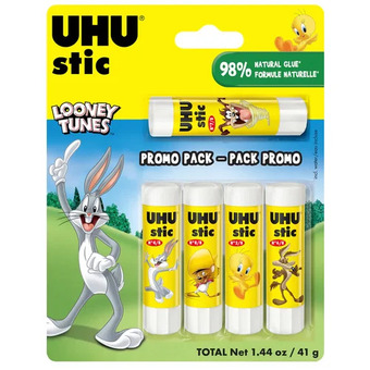 Staples Uhu looney tunes glue sticks offer