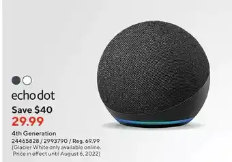 Staples Echo dot 4th generation offer