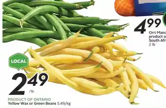 Sobeys Yellow wax or green beans offer