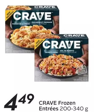 Sobeys Crave frozen entrees offer
