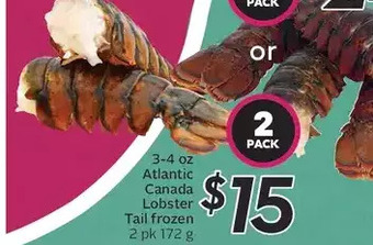 Sobeys Atlantic canada lobster tail offer