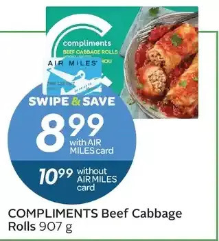Sobeys Compliments beef cabbage rolls offer