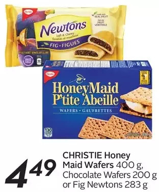 Sobeys Christie honey maid wafers chocolate wafers or fig newtons offer