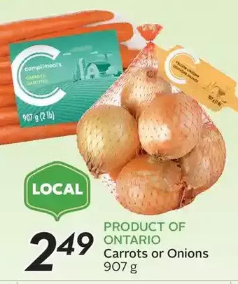 Sobeys Carrots or onions offer