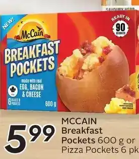 Sobeys Mccain breakfast pockets or pizza offer