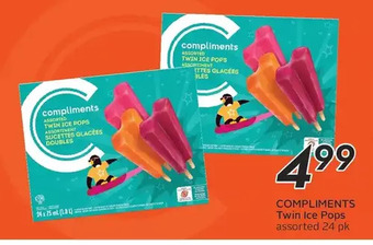 Sobeys Compliments twin ice pops offer