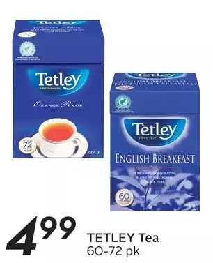 Sobeys Tetley tea offer