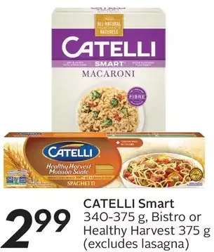 Sobeys Catelli smart, bistro or healthy harvest offer
