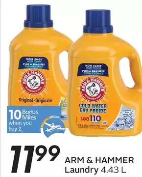 Sobeys Arm & hammer laundry offer