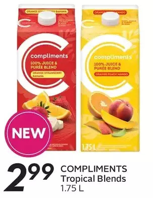 Sobeys Compliments tropical blends offer