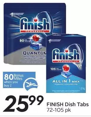 Sobeys Finish dish tabs offer