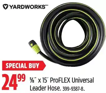 Canadian Tire Yardworks 5/8" x 15' proflex universal leader hose offer