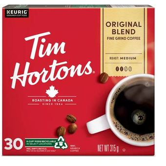 Canadian Tire Tim hortons coffee or tea k-cup pods offer