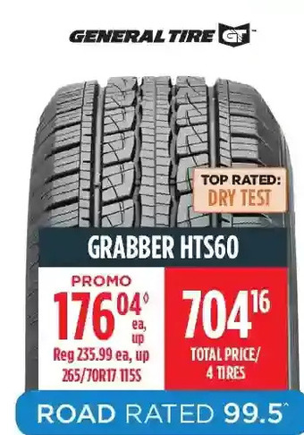 Canadian Tire General tire grabber hts60 offer