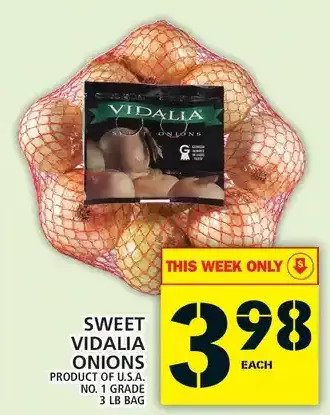 Food Basics Sweet vidalia onions offer