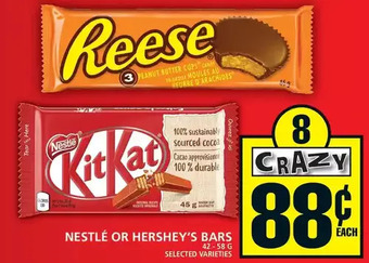 Food Basics Nestle or hershey's bars offer