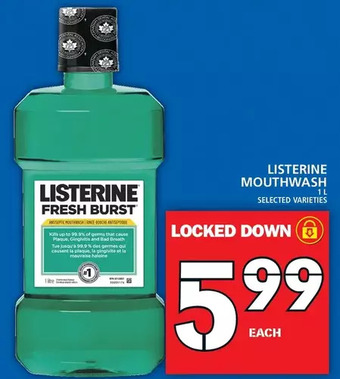 Food Basics Listerine mouthwash offer