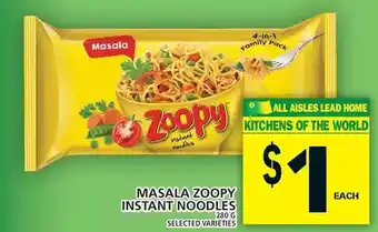 Food Basics Masala zoopy instant noodles offer